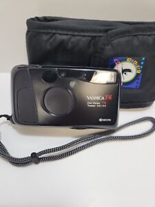 VTG Yashica T4 Film Camera Kyocera 35mm Carl Zeiss Lens Point and Shoot allworks
