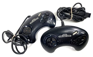 1991 SEGA GENESIS VIDEO GAME CONTROLLERS 1650 vintage set of two gaming JAPAN - Picture 1 of 2