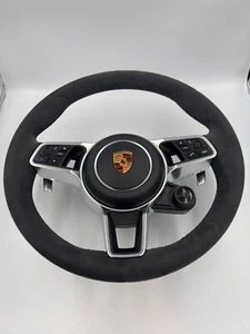 Porsche Alcantara Cayenne Macan Panamera GT GTS steering wheel 95b419732B - Picture 1 of 11