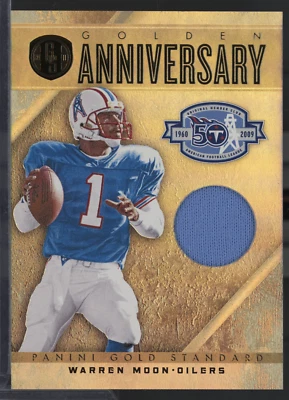 Warren Moon Oilers 2011 Panini GS Golden Anniversary Patch #32 033125MLCD2 - Image 1 of 2