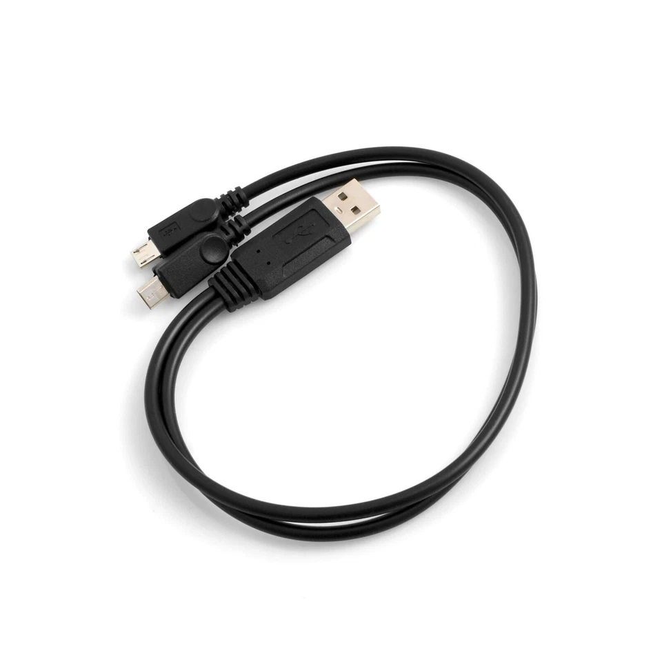 Y-Kabel USB Kabel 2.0 Typ A Splitter auf 2X Micro USB 39 cm Kabel - Bild 1 von 4