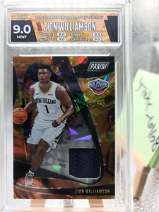 2019-20 Player of the Day Zion Williamson Orange Ice RC /99 RELIC HGA 9 CUSTOM - Picture 1 of 3