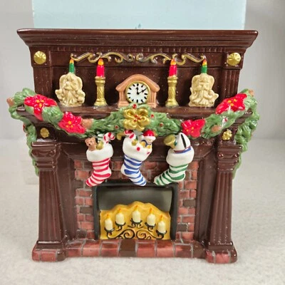 Calentador PartyLite Hearthside Aroma Derretir #P8115 Vela Tealight Manto Navidad Foto 1 de 4