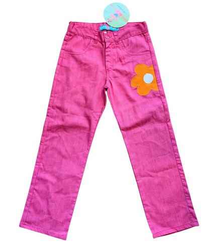 Pantaloni jeans bambina elasticizzati Agatha Ruiz De La Prada nuovi con etichette taglia 8