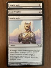 MTG 3x Artifact Lot Sun Droplet Mirrodin 249/306 Uncommon NM 2003