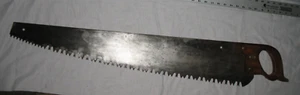 Antique Disston USA, 1 or 2 Man, Crosscut Logging Hand Saw 36" blade - Picture 1 of 14