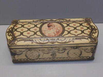 -ANCIENNE BOITE TOLE SERIGRAPHIEE BISCUITS PERNOT DIJON COLLECTION VITRINE    D - Photo 1/4