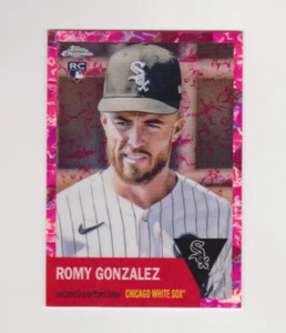2022 Topps Chrome Platinum Romy Gonzalez Toile Fucshia Refractor 66/100 RC - Picture 1 of 1