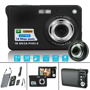 2.7" Anti-Shake LCD Digital Camera HD 18MP 8x Zoom Camcorder Video Recorder P0K0 - Bild 1 von 9