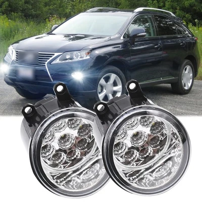 Par de lentes transparentes para parachoques luz antiniebla repuesto para Lexus RX350 2008-2013 Foto 1 de 4