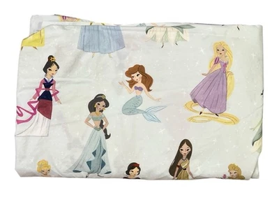 Pottery Barn Kids Disney Princess Duvet Cover/Fit Sheet Organic 100% Cotton Twin - Image 1 of 4