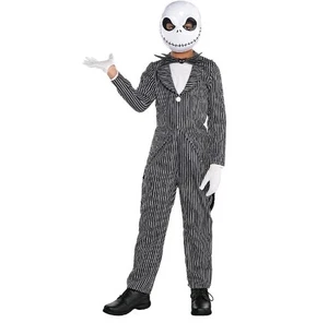 Jack Skellington Halloween Kostüm Kinder Lg 12-14 Nightmare Before Christmas NEU - Bild 1 von 8