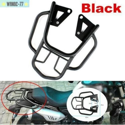 Portaequipajes Aleta Trasera Negro Accesorios 1PC Moto Estante Trasero Caja Reacondicionada Foto 1 de 4