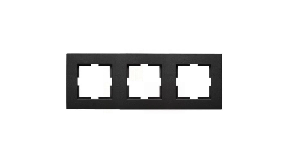 Panasonic NOVELLA Triple Marco Negro 92180653M/T2UK Foto 1 de 1