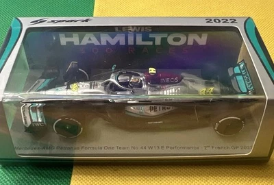 LEWIS HAMILTON 300 RACES - 2nd FRENCH GP 2022 #44 MERCEDES AMG PETRONAS - SEALED - Image 1 of 4