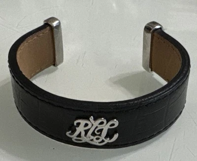 Brazalete Ralph Lauren de cuero con monograma  Foto 1 de 4