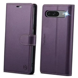 for Google Pixel 9 5G/Pixel 9 Pro 6.3" Wallet Case with RFID Blocking Purple - Picture 1 of 7
