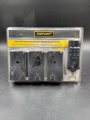 Defiant 3 Pack Wireless Remote Control Switch Indoor/Outdoor NEW SEALED - Image 1 of 2