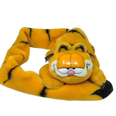 Peluche de peluche Garfield de colección 1978 patas de juguete finas puerta de cola larga tiro Foto 1 de 4