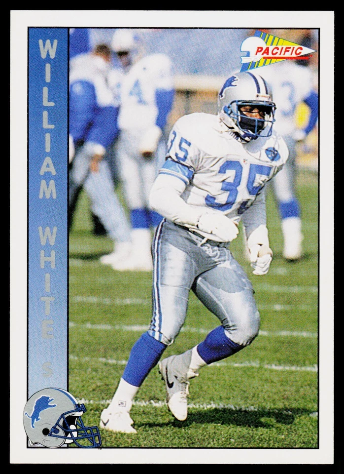 William White, 1992 Pacific, #96, Detroit Lions, - Image 1 of 2
