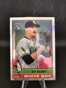 2025 Topps Heritage Chrome Refractor #154 Ky Bush RC - Picture 1 of 2