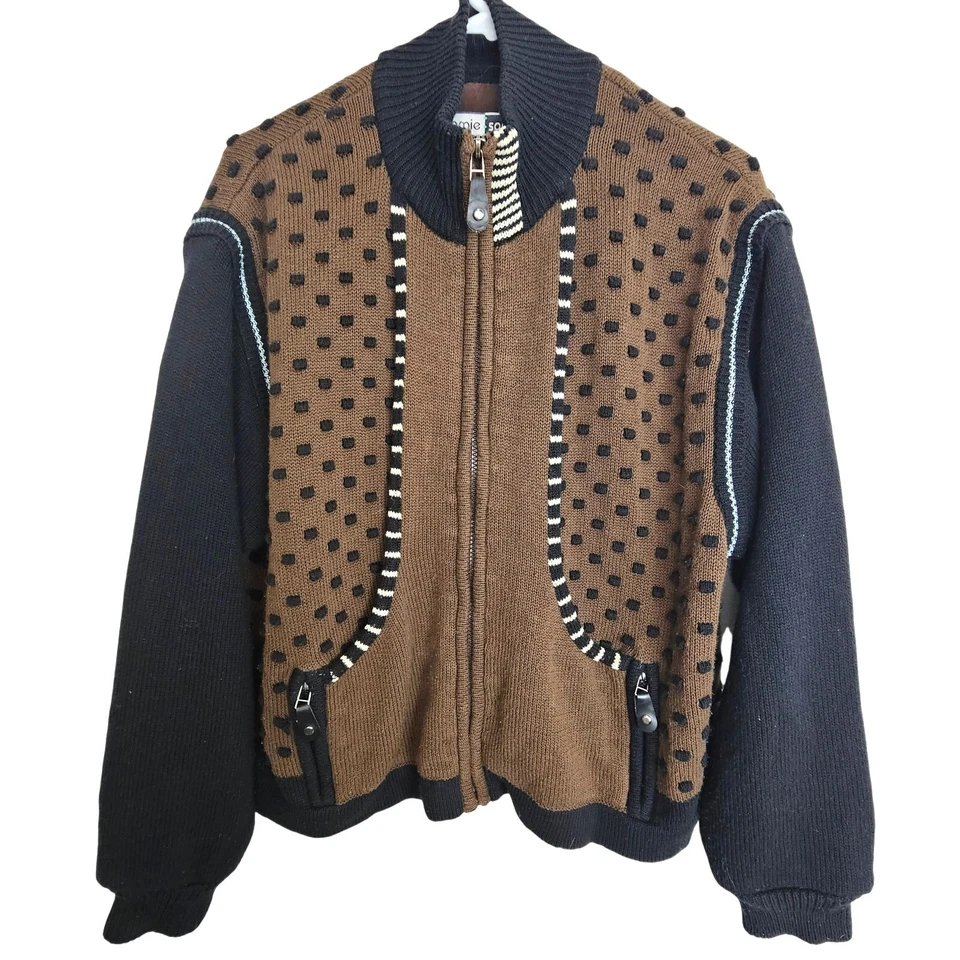 Винтажный Jamie Sadock женщин свитер куртка Gorpcore гольф съемные рукава M - Изображение 1 из 4