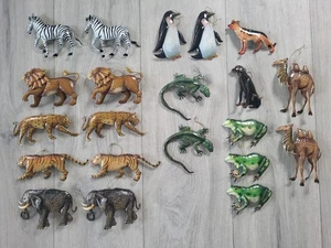 Handgefertigte Zoo Safari Hund Tiere bemalt Metall Ornamente Weihnachten Urlaub Geschenk - Bild 1 von 12