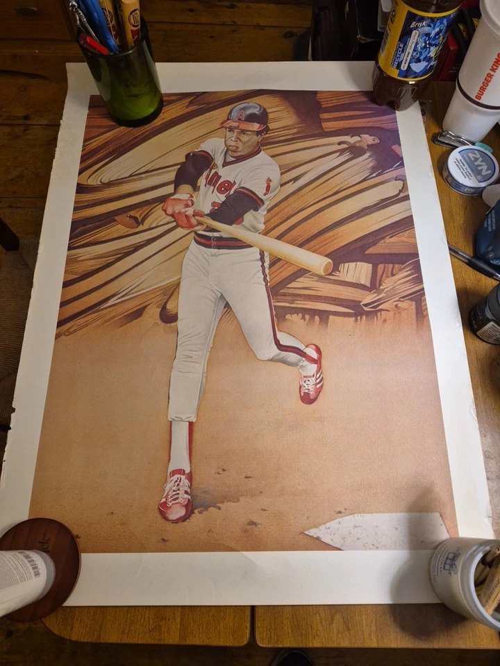Litografía limitada Rod Carew 1979 por Mel Ramos ¡Prueba de impresoras! LEER... Foto 1 de 4