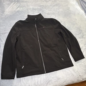 Men’s Tommy Hilfiger  Black Zip Up Casual Long Sleeve Jacket 2XL - Picture 1 of 10