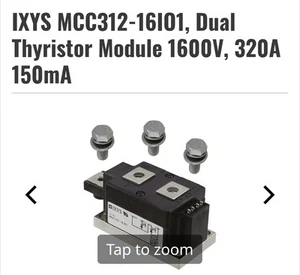 IXYS MCC312-16IO1, Dual Thyristor Module 1600V, 320A 150mA - Picture 1 of 4