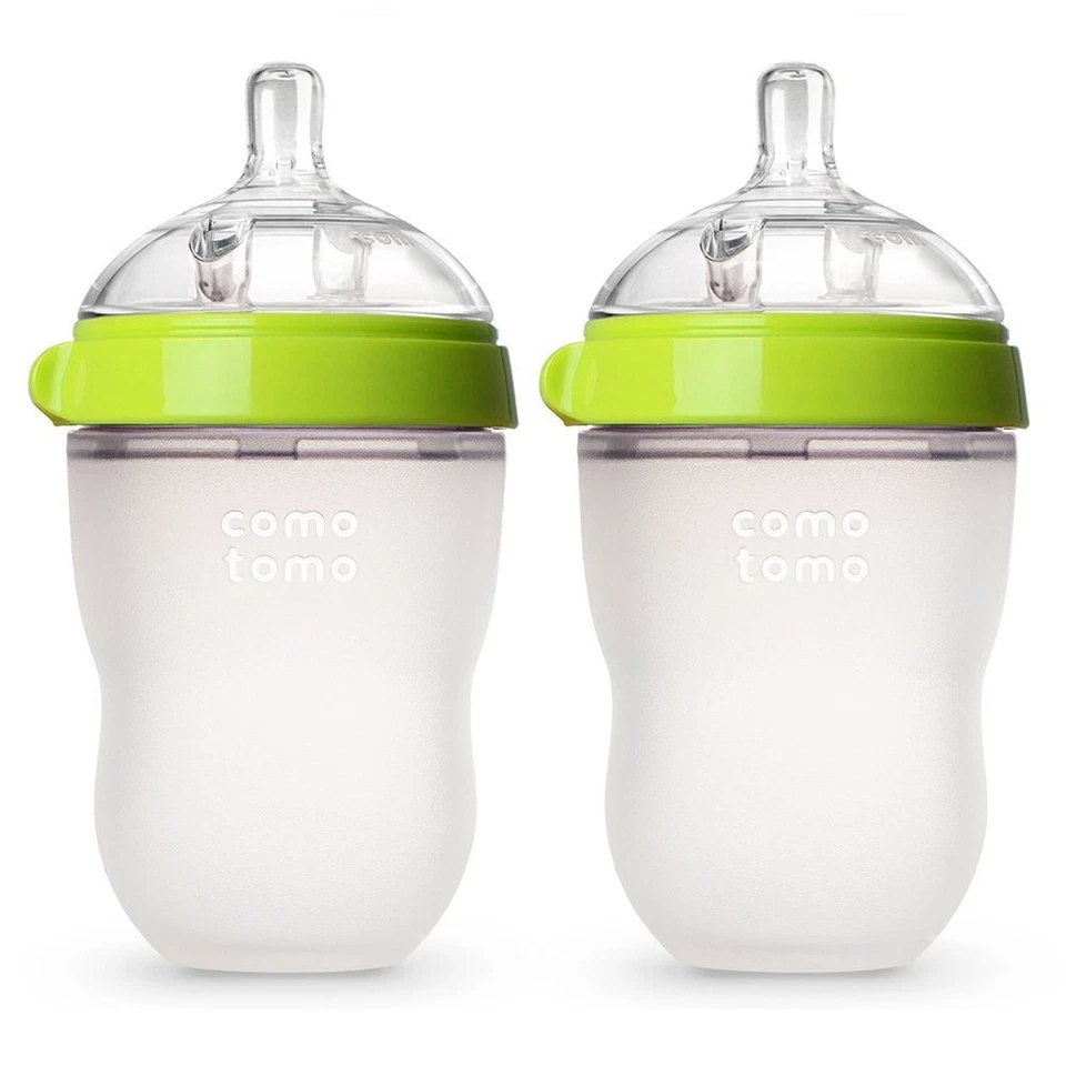 Comotomo Baby Bottle 2 Count 250TG Green 8 oz