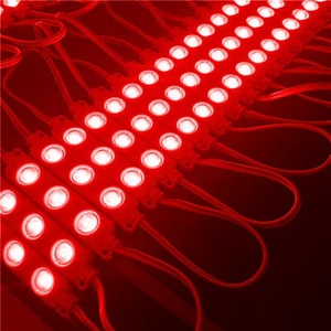 100X LED Module - Red - Werbebeleuchtung Showcases Injection Advertisement 12V - Picture 1 of 3
