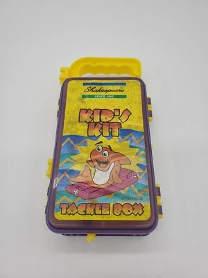 Kit Shakespeare para niños caja de aparejos señuelo de pesca vintage pesas ganchos usado Foto 1 de 4