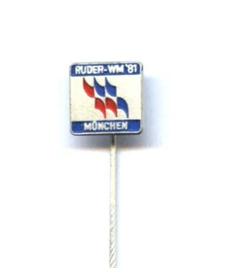 Pin Ruder WM München 1981 Rudern Größe 10x10mm - Bild 1 von 1