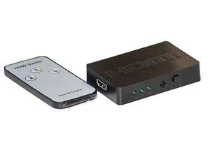 HDMI Verteiler Umschalter Switch 3x IN auf 1x OUT Full HD 3D inkl. Fernbedienung - Bild 1 von 1