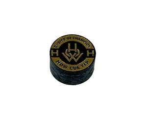 (1) HOW (BLACK) Pool Cue Tip - Choice Of Champion - (H = HARD) - ONE TIP - Picture 1 of 3