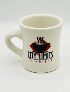 City Limits Coffee Mug Diner Style Restaurant Ware Buffalo China Heavy Cup - Picture 1 of 9