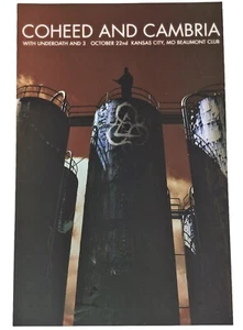 Coheed and Cambria Underoath 3 KC, MO 10/22/2004 Flyer Poster Promo - Picture 1 of 2