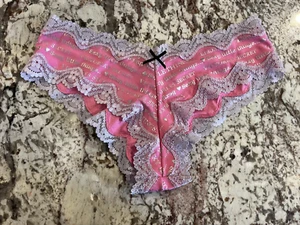 True Vintage Victoria's Secret Sexy Little Things Cheeky Panty RARE PRINT Medium - Picture 1 of 3