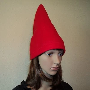 One Gnome Hat Your choice of red or blue - Halloween Costume Dress up Garden New - Picture 1 of 15
