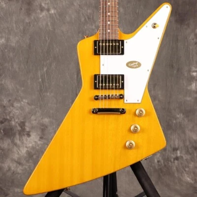 Epiphone/Inspired by Gibson Custom 1958 Korina Explorer Aged Natural w/Hard Case - Image 1 of 4