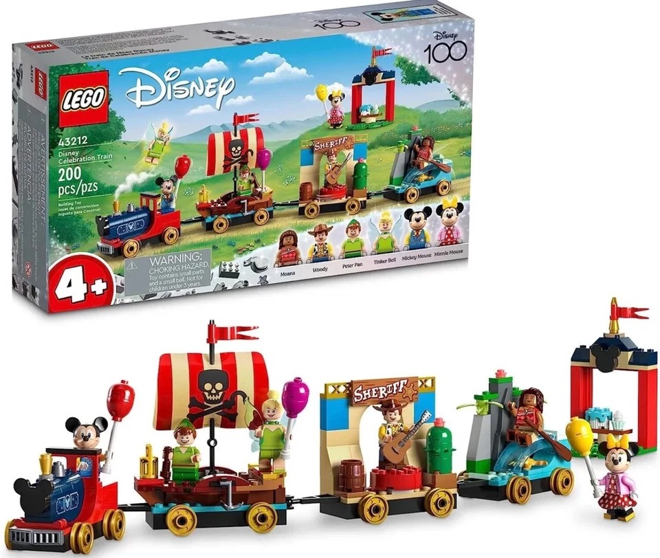 🔥 LEGO Disney 100 Celebration Train​ 43212 Mickey, Minnie, Tinkerbell Woody NEW - Image 1 of 1