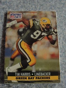 L# 204 1990-91 unopened Pro Set football pack- Green Bay Packers Tim Harris - Picture 1 of 1