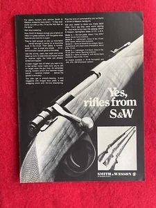 Anuncio impreso vintage 1968 rifles Smith & Wesson modelos A, B, C, D y E anuncio S y W - Imagen 1 de 7