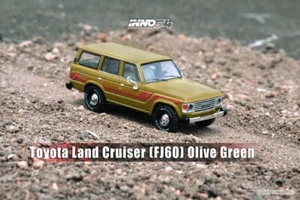 Toyota Land Cruiser (FJ60) verde oliva, escala 1:64 de Inno64 - Imagen 1 de 5