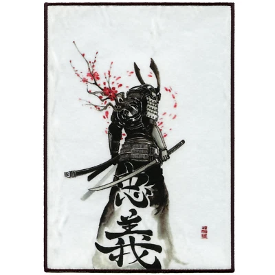 Japanese Bushi Samurai Back Patch FotoPatch Cherry Blossoms XL Embroidered Iron- - Image 1 of 2