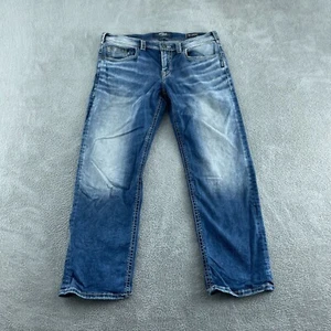 Silver Jeans Co. Grayson EMC Denim Straight Leg Jeans W34/L30 Blue 5838 - Picture 1 of 13