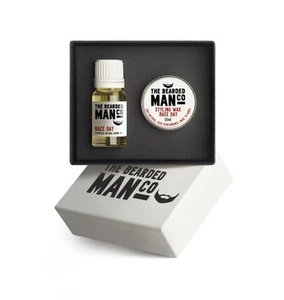 Set Of Two Beard Oil And Moustache Wax Gift Boxed Race day Box - Picture 1 of 1