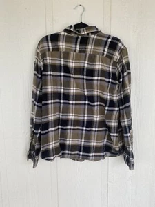 Bullhead Men’s XL Western Multicolor Plaid Brown Pearl Snap Shirt 100% Cotton - Picture 1 of 6
