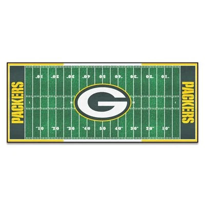 Alfombra de corredor de campo FANMATS 7352 Green Bay Packers - 30 pulgadas x 72 pulgadas. Foto 1 de 2